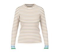 Marc Cain - T-shirt à Manches Longues Rayé - Femme - Tops - Brun - Taille: 44 FR