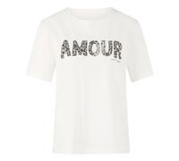 Marc Cain - T-shirt à sequins - Femme - Tops - Blanc - Taille: 38 FR