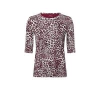 Marc Cain T-shirt écru / aubergine / noir, Taille L