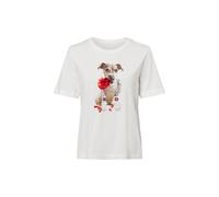 Marc Cain T-shirt mélange de couleurs / blanc, Taille M