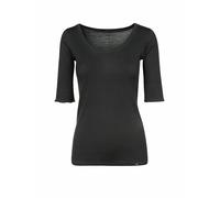 Marc Cain - T-shirt basique de haute qualité - Femme - Tops - Noir - Taille: 40 FR