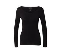 Marc Cain, Femme, Tops, Noir, Taille: 48 FR Longsleeve Essentiel avec Détails Élégants
