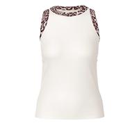 Marc Cain - Top mit Leo Print - Femme - Tops - Blanc - Taille: 40 FR