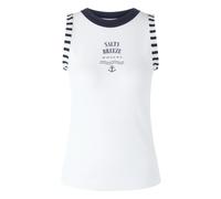 Marc Cain - Top mit maritimem Print - Femme - Tops - Blanc - Taille: 42 FR