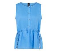 Marc Cain - Top mit Volants - Femme - Tops - Bleu - Taille: 42 FR