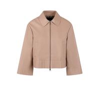 MARC CAIN Veste en cuir gris clair | 36