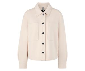 Marc Cain - Weiche Hemdblusenjacke - Femme - Vestes - Beige - Taille: 46 FR