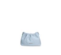 Marc Ellis New York Sac à bandoulière pour femme en cuir véritable Made in Italy 21 x 16 x 7,5 cm, Bleu ciel, Taille unique