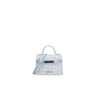 MARC ELLIS Sac à Main Bleu Cuir Végan Motif Léopard Blu UNICA 20x14x8 cm ANGEL
