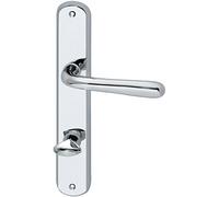 Marc Hesi 1040.15b.008.m Poignée de Sonia - Sur Plaque longue WC Distance 90 mm, pour épaisseur de porte 32-45 mm, laiton chromé