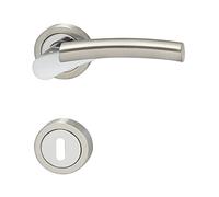 Marc Hesi Poignée de Mind avec rosace BB Multicolore Barbe, Zamak chromé/Nickelé Mat, 1124.16 a.062.m