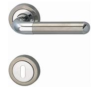 Marc Hesi Poignée de Zeus avec rosace BB Multicolore Barbe, laiton chromé/Inox, 1710.160.219.m