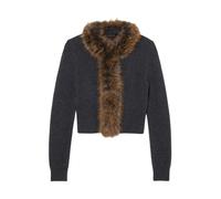 Marc Jacobs - Cardigan Doublé Fourrure Synthétique - Femme - Pulls - Gris - Taille: 40 FR