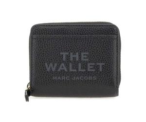 Marc Jacobs, Femme, Accessoires, Noir, Taille: ONE Size Portefeuille Mini Compact en Cuir