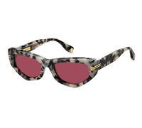 Marc Jacobs Femme Marc Jacobs MJ 1028/S AB8/4S Lunettes de soleil Acétate Havane /Gris Rouge Cat Eye Normale
