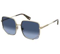 Marc Jacobs Femme MJ 1008/S 06J Lunettes de soleil Métal Or Bleu Carré Ombré
