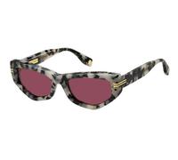 Marc Jacobs Femme MJ 1028/S AB8/4S Lunettes de soleil Acétate Havane /Gris Rouge Cat Eye Normale
