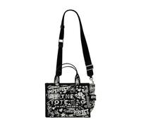 Marc Jacobs, Femme, Sacs, Noir, Taille: ONE Size Punk Scribble Canvas Small Tote Bag