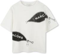 Marc Jacobs Kids' Zipped Short Sleeve T-Shirt Crème 6Y Male