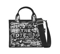 Marc Jacobs - Le Petit Sac Cabas Punk Scribble - Femme - Sacs - Noir - Taille: ONE Size