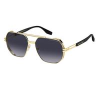 Marc Jacobs Lunettes de soleil MARC 784 Or/Noir 60 mm pont 16 mm Homme