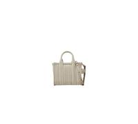 Marc Jacobs - Monogram Leather Micro Tote - Femme - Sacs - Beige - Taille: ONE Size