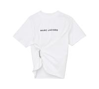 Marc Jacobs - Pop J Marc Logo Drape Boxy Tee - Femme - Tops - Blanc - Taille: 36 FR