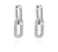 Marc Jacobs - Pop J-Marc Pavé Drop Earrings - Femme - Accessoires - Gris - Taille: ONE Size