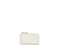 Marc Jacobs - Portefeuille compact en cuir zippé - Femme - Accessoires - Blanc - Taille: ONE Size