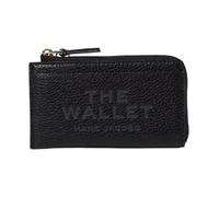 Marc Jacobs - Portefeuille compact zippé en cuir - Femme - Accessoires - Noir - Taille: ONE Size