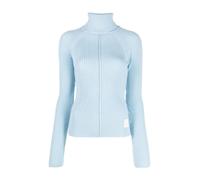 Marc Jacobs - Pull à col roulé côtelé - Femme - Pulls - Bleu - Taille: 42 FR