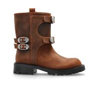 Marc Jacobs - The Kiki Moto Boot - Femme - Chaussures - Brun - Taille: 37 EU