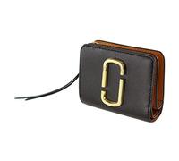 Marc Jacobs The Mini Compact Wallet, Women's, Noir/Honey Ginger Multi, 11×9×2.5