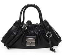 Marc Jacobs, Femme, Sacs, Noir, Taille: ONE Size Sac bandoulière en cuir noir Satchel