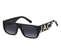 Marc Jacobs Unisex MARC LOGO 096/S 80S/9O Lunettes de soleil Injecté Noir Gris Carré Ombré