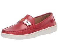 Marc Joseph New York Mixte Enfant Leather Made in Brazil Heart Detail Penny Driver Mocassin, Nappa Rouge, 3.5 Little Kid