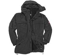 Marc & Mark Davos Veste d'hiver 3 en 1 pour homme Noir Taille 4XL