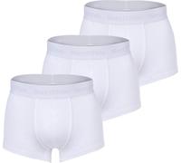 Marc O Polo Boxer Homme, Lot de 3 - Trunks, Coton Organique, Stretch Blanc L