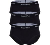 Marc O Polo Damen Panties, 3er Pack - Logobund, Organic Coton Stretch, Basic Schwarz S