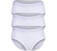 Marc O Polo Damen Panties, 3er Pack - Logobund, Organic Coton Stretch, Basic Weiß XL