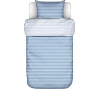 Marc O' Polo Garniture de lit en sergé de coton Thyra Couleur Denim blue Taille 135x200+80x80