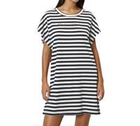 Marc O´Polo Robe Mix&Match T-Shirt de Nuit, Bleu Marine/Blanc, XL Femme