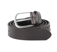 Marc O'Pol o Ceinture brun foncé argenté en cuir pour femme - Sarah Belt Ladies Chocolate Brown 168292 95 cm