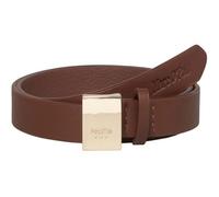 Marc O'Pol o Ceinture de taille marron en cuir pour femme - Loris Leather Belt Fine Brown 290881 70 cm