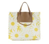Marc O'Pol o Sac à épaule blanc marron pour femme - Eywa Shopper M Yellow Flower 129085