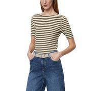 Marc O'Polo 403219651333 T-Shirt, Multicolore/Marron Laiteux, XS Femme