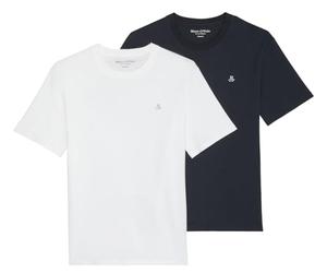 Marc O'Polo 421205809102 T-Shirt, B00, L (Lot de 2) Homme