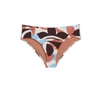 Marc O'Polo Bas de bikini ' Breezy Leaf ' crème / bleu clair / brun foncé / rouge orangé, Taille XS