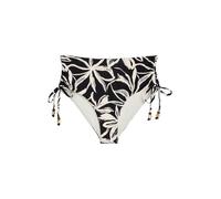 Marc O'Polo Bas de Bikini pour Femme Abstract Floral Noir/Coton Blanc - Taille XS