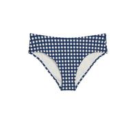 Marc O'Polo Bas de Bikini Shiny pour Femme, Bleu Marine à Carreaux Brillants, L